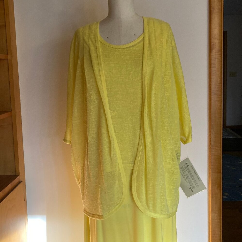 Serena Williams Signature Sundress in Sunshine Yellow Maxi Sleeveless 3PC